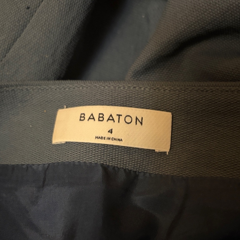 Aritzia Babaton Asymmetrical Elegant Gray Women's Mini Skirt - Picture 6 of 9